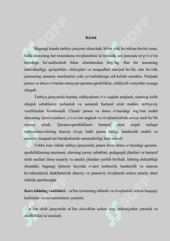 Tarbiya jarayonida jamoa bilan shaxs qarama-qarshiliklarini bartaraf etish 3