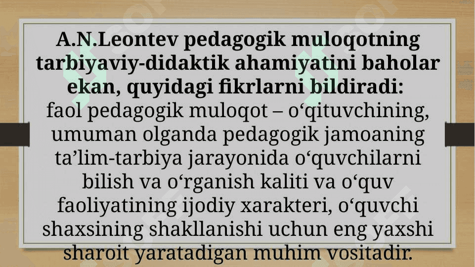 Pedagogik faoliyatda muloqot 5