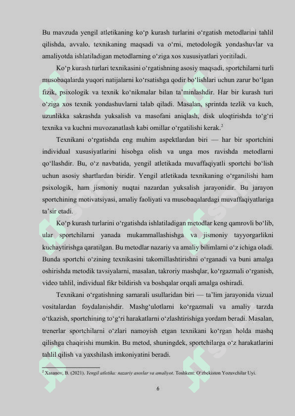 Ko‘p kurash turlari texnikasini o‘rgatish metodikasi 6