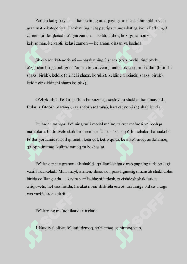 Fel mayllari (xabar mayli,shart va buyruq-istak mayli) ularning oʻziga xos xususiyatlari 6