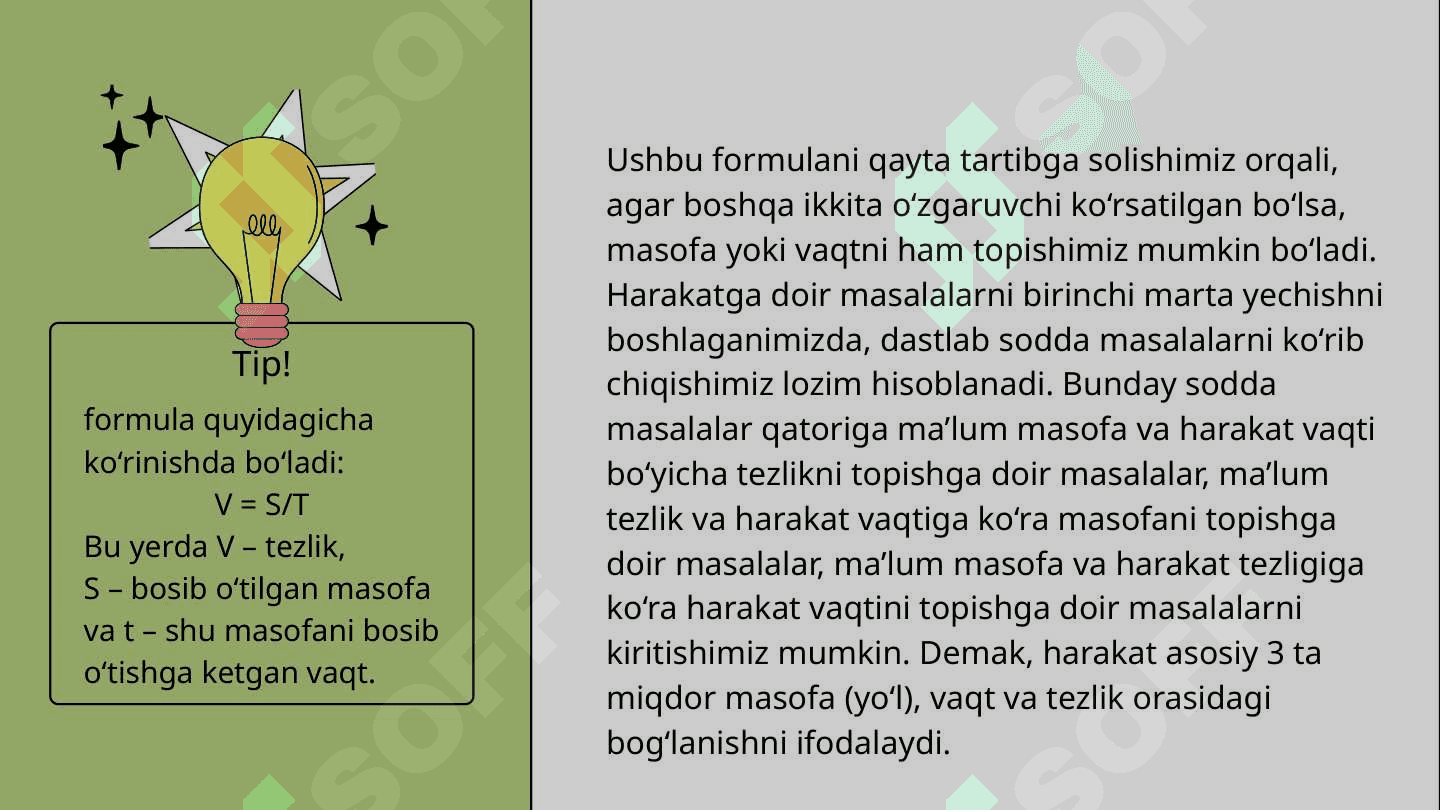 Harakatga doir masalalar yechish 4