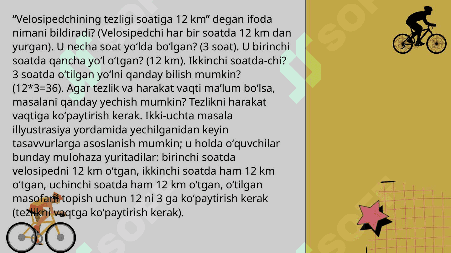 Harakatga doir masalalar yechish 5