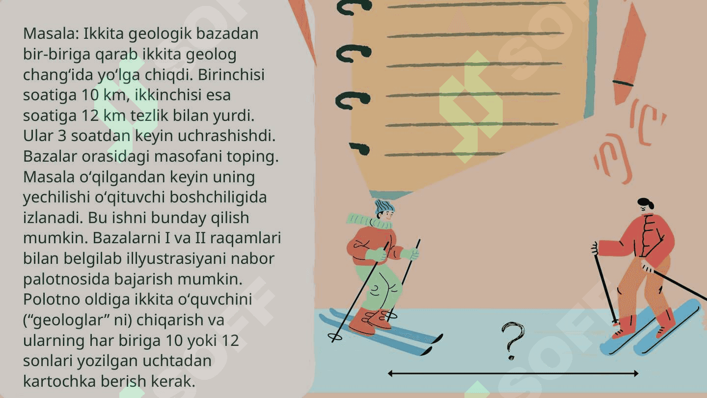 Harakatga doir masalalar yechish 7