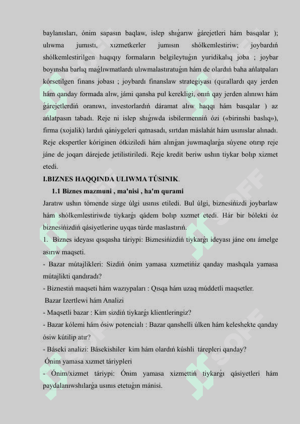 Bizneste buxgalteriya schotlarınıń  formaları 3