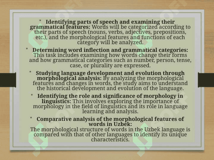 MORPHOLOGICAL CHARACTERISTICS OF WORDS 5