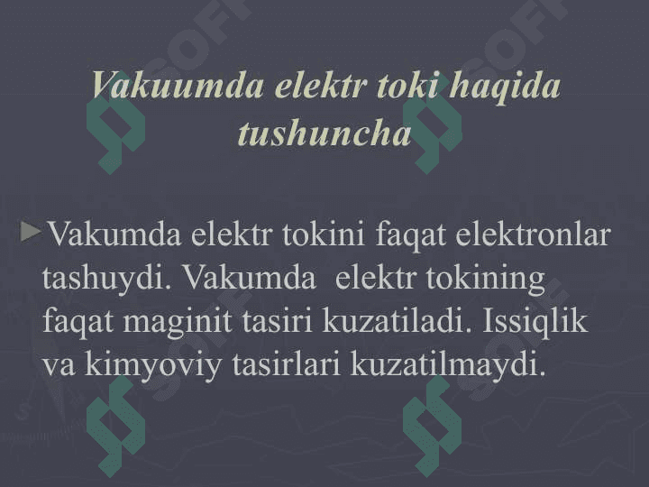 Vakuumda elektr toki. Termoelektron emissiya hodisasi 2