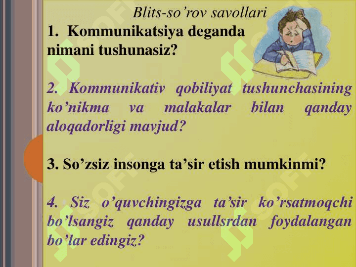 Kommunikativ malakalar va ta’sir ko’rsatish 4