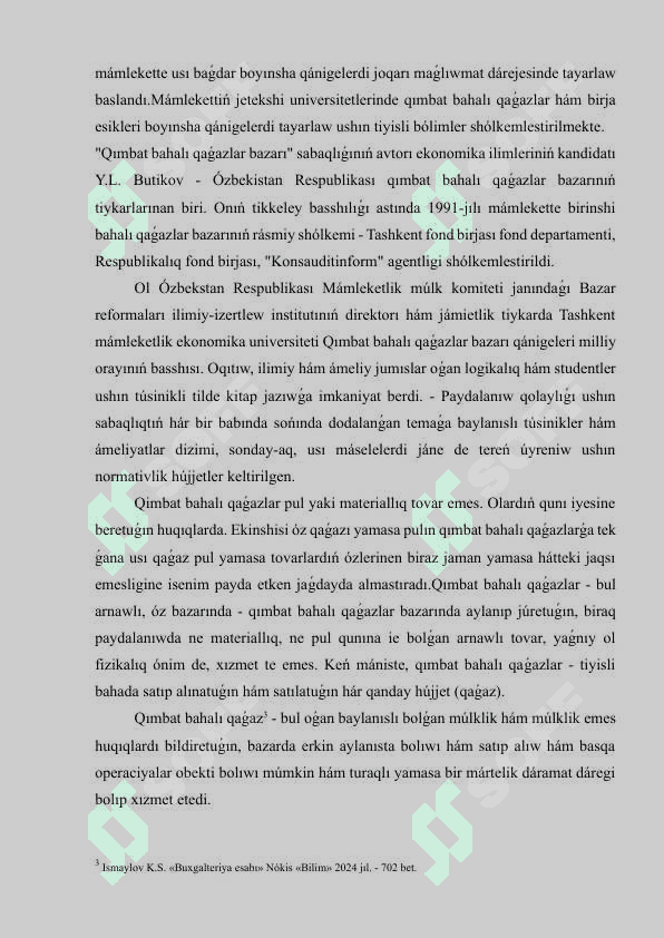 BAHALI QAǴAZLAR ESABI 7