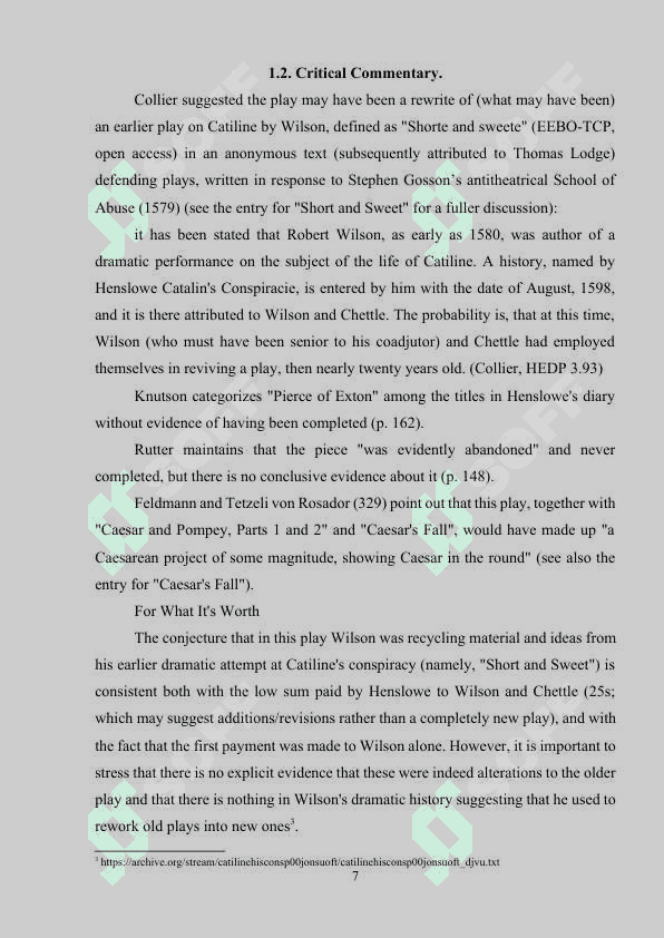 EXPRESSION OF THE IDEA OF STRUGGLE AGAINST ABSOLUTE GOVERNMENT IN THE TRAGEDY "CATILINE HIS CONSPIRACY" (CATILINE‘SCONSPIRACY) 6