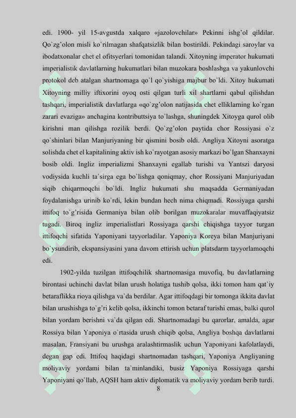 XIX ASR OXIRI - XX ASR BOSHLARIDAGI XALQARO MUNOSABATLAR.docx 7