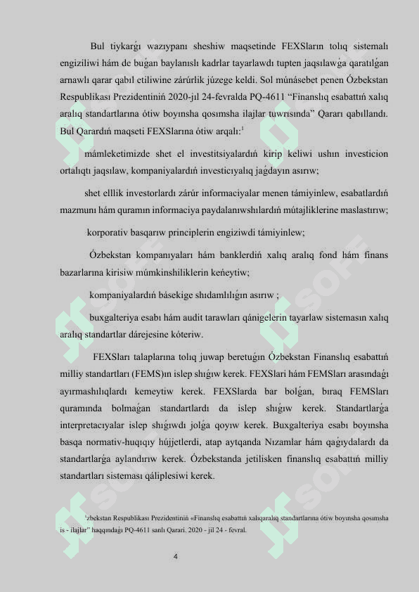 Finanslıq esabatlar formaları hám olardıń mánisi 4