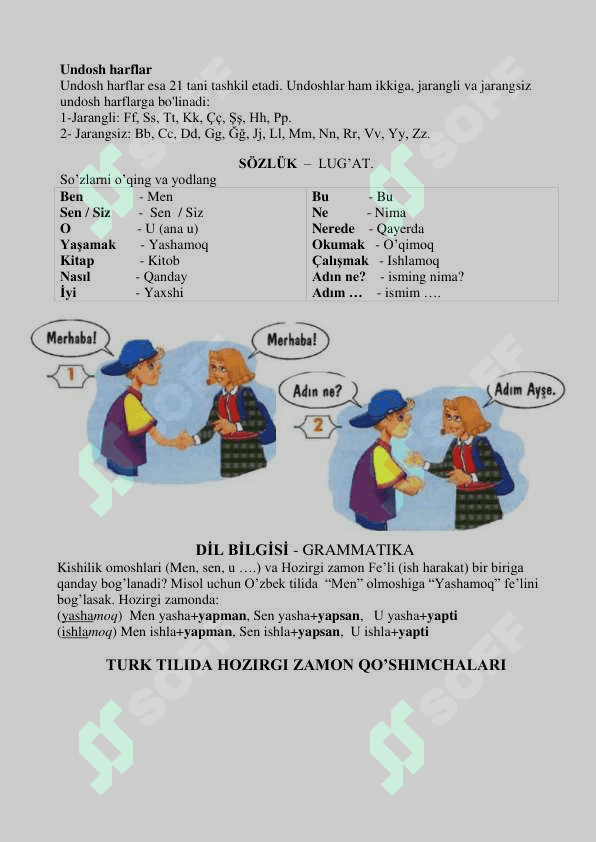 Turk tili grammatika o`zbekcha o`rganamiz 4