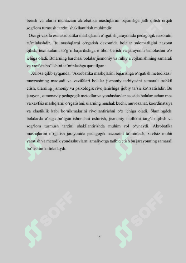 Akrobatika mashqlarini bajarishga o‘rgatish metodikasi 5