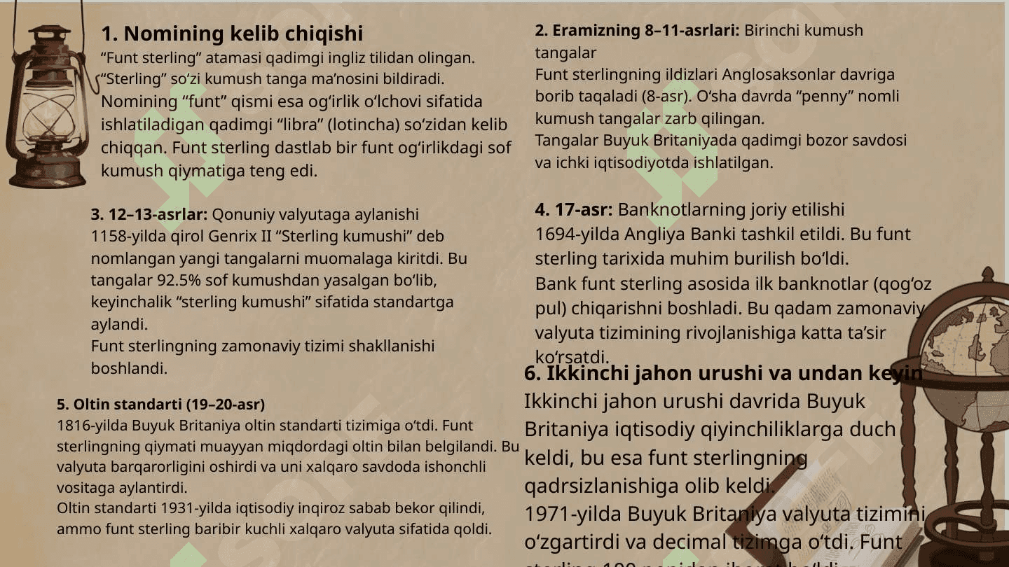 Buyuk Britaniya pul birligi 3