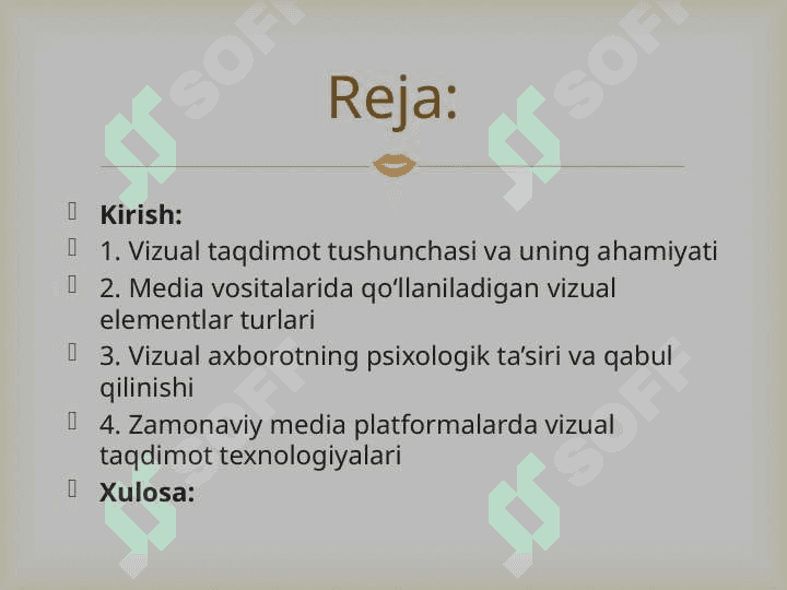 Media vositalarida axborotning vizual taqdimoti 3