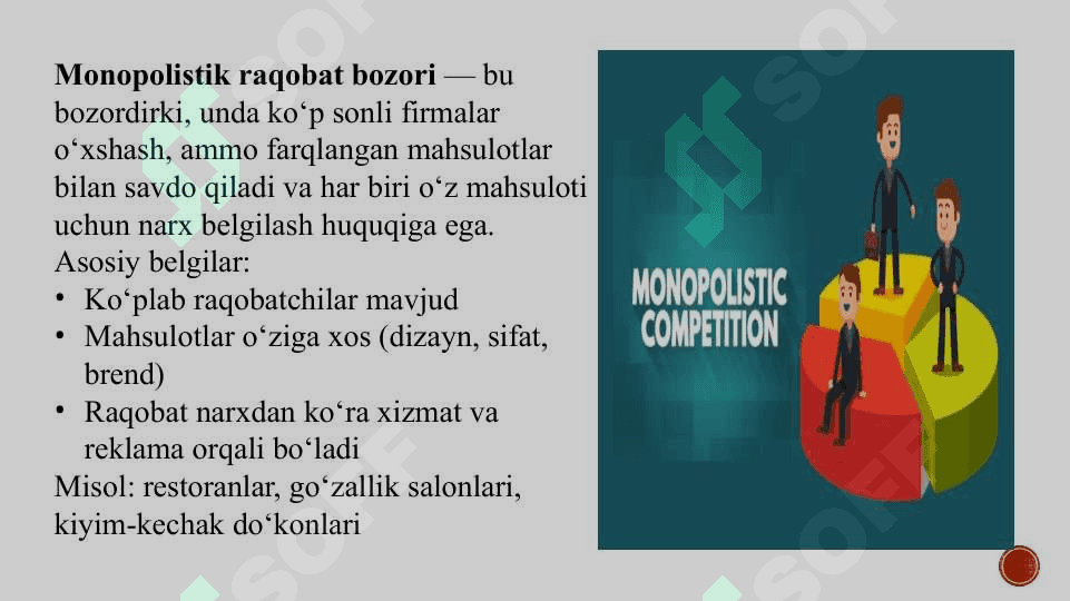 Nomukammal bozorlarda firmalar faoliyati 5
