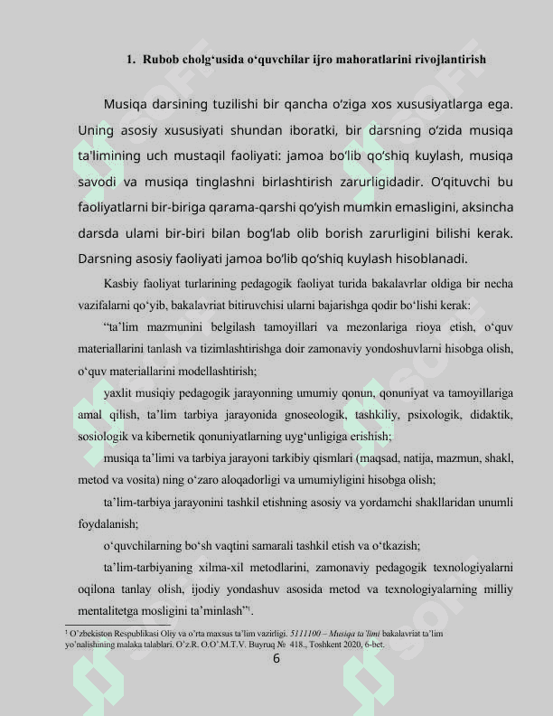 Rubob toʻgaraklarini tashkil etish 6