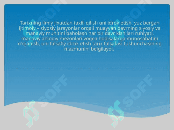 TARIX FALSAFASINING HOZIRGI KONSEPSIYALARI 2
