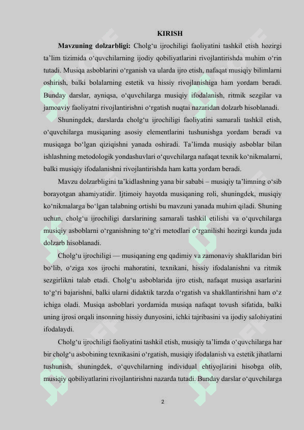 Darsda cholg‘u ijrochiligi faoliyatini tashkil etish yoʻllari 2