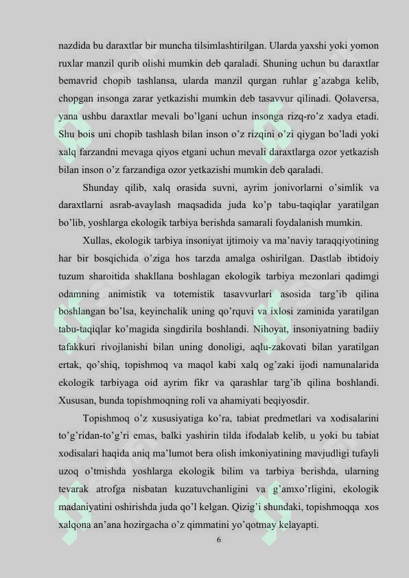 Maktabgacha yoshdagi bolalarga ekologik tarbiya berishda topishmoqlarning ahamiyati 6