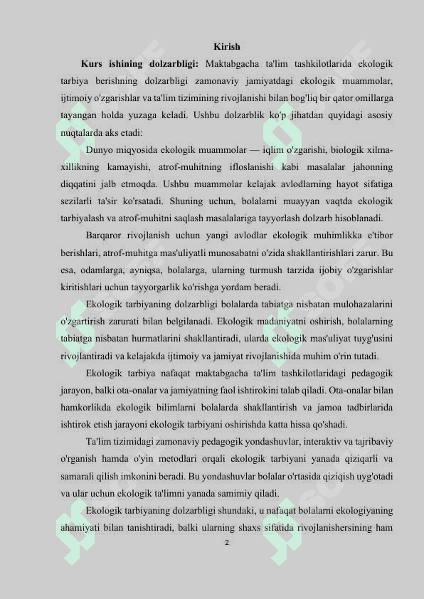 Maktabgacha ta’lim tashkilotlarida ekologik tarbiya berishning zamonaviy pedagogik mexanizmlari 2