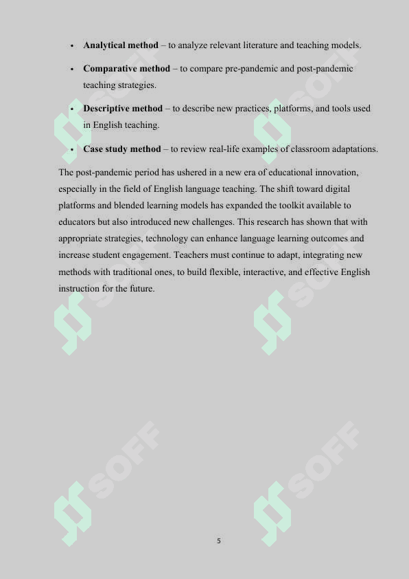 The Impact of Post-Pandemic Education on English Teaching Strategies 5