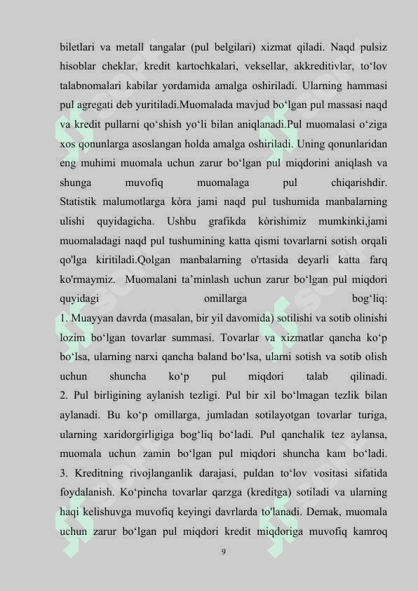 PUL MUOMALASINI BARQARORLASHTIRISH 8