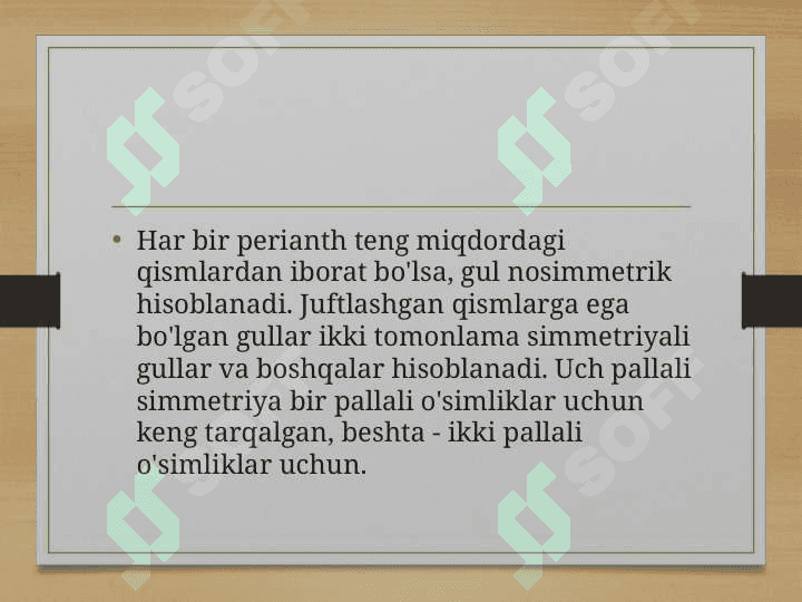 Morfologik qonuniyatlar, simmetriya turlari va metamorfoz 8