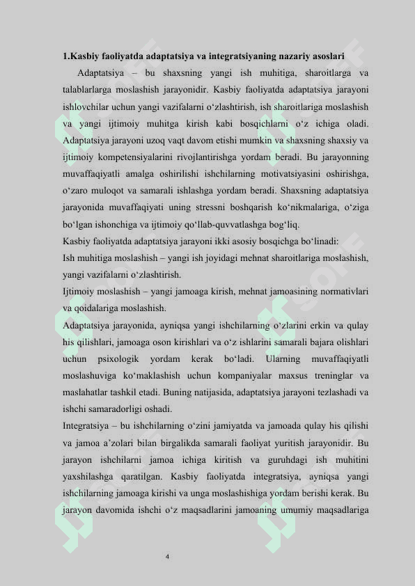 Kasbiy faoliyatda adaptatsiya va integratsiya 4