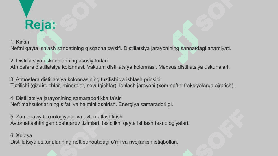 Neftni qayta ishlash sanoatidagi jihozlar sinflash va hisoblash 2
