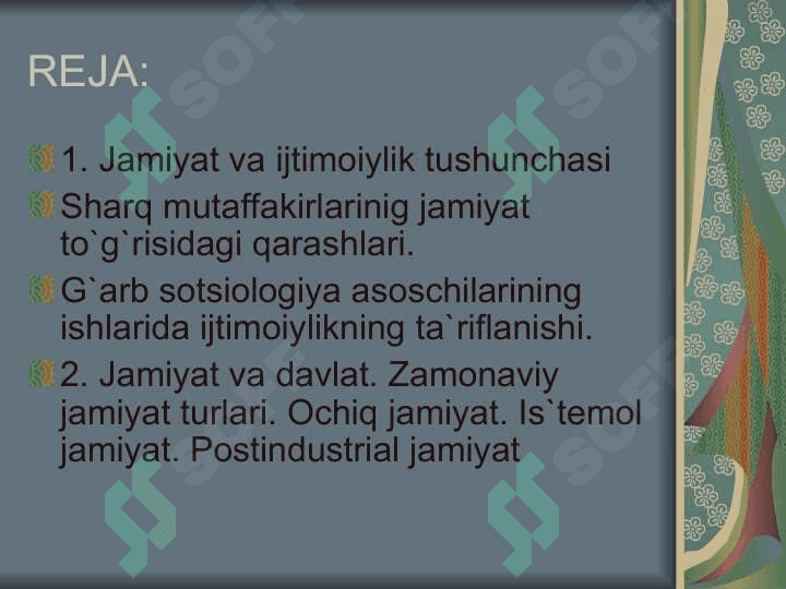 Jamiyat yaxlit tizim 2