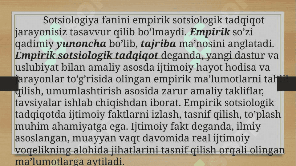 Empirik tadqiqot 2