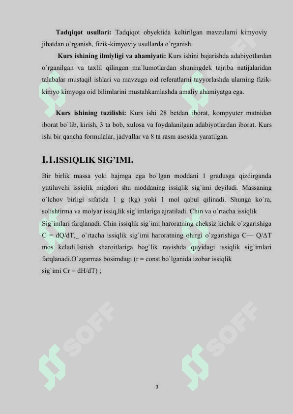 KALORIMETRIK O’LCHASHLAR 3