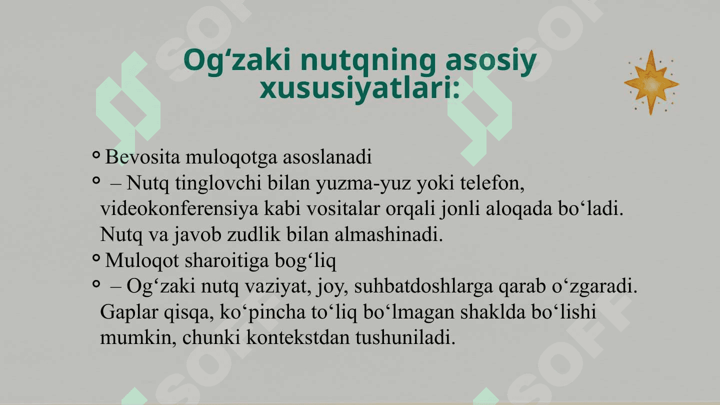 Ogʻzaki nutq talablari va maktabda ona tili taʼlimi. 4