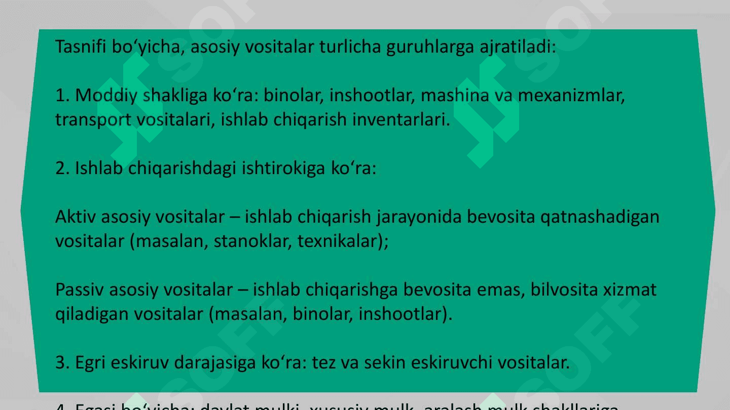 Aktiv va passiv asosiy vositalar tahlili 4