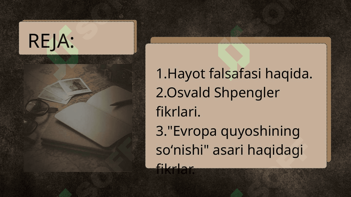 Osvald Shpenglerning "YEvropa Quyoshining so'nishi" asari haqida 2