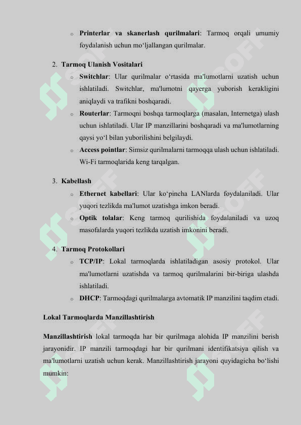 Lokal tarmoqlarda ishlatiladigan tarmoq texnologiyalari 4