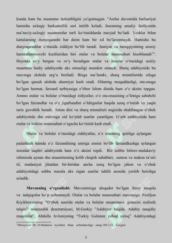 Kurs ishi Mahmudxo’ja Behbudiyning Padarkush dramasida Ma'rifatparvarlik motivlari 5