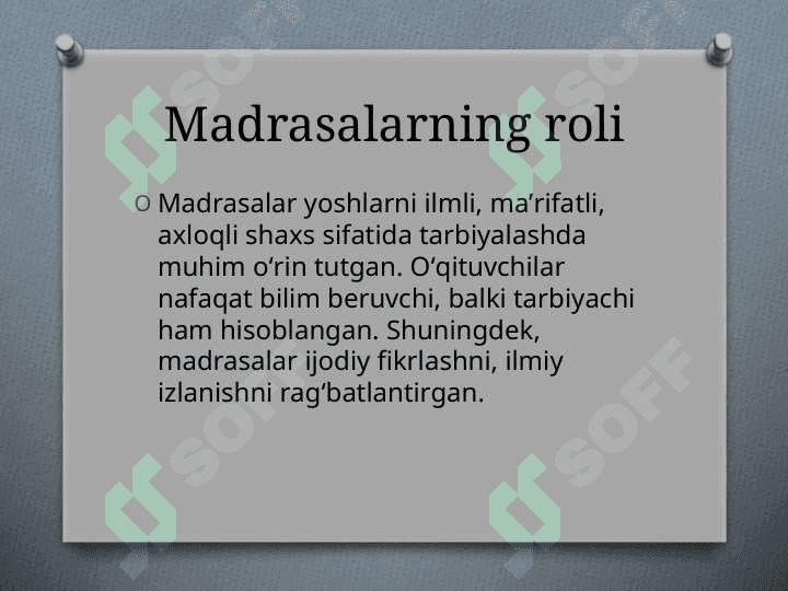 Sharq Uygʻonish davri va unda taʼlim-tarbiya masalalari 6