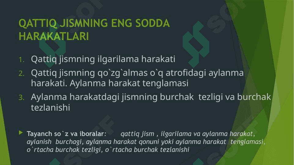 QATTIQ JISMNING ENG SODDA HARAKATLARI 2