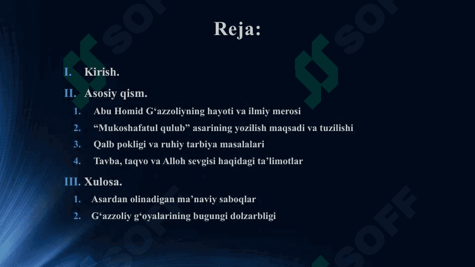 Abu Homid G‘azzoliy va uning “Mukoshafatul qulub” asari 2