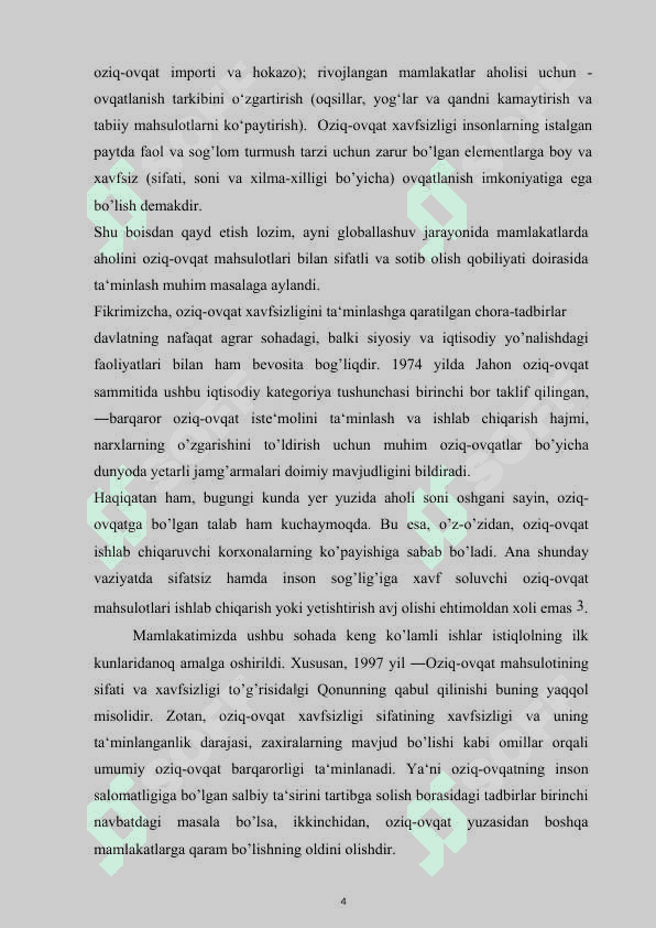 O'zbekistonda oziq-ovqat bozori va uni barqarorlashtirish choralari 4