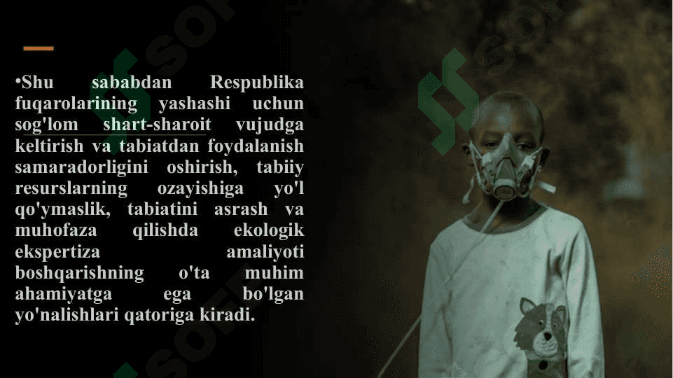 Oʻzbekistondagi ekologik vaziyat 5