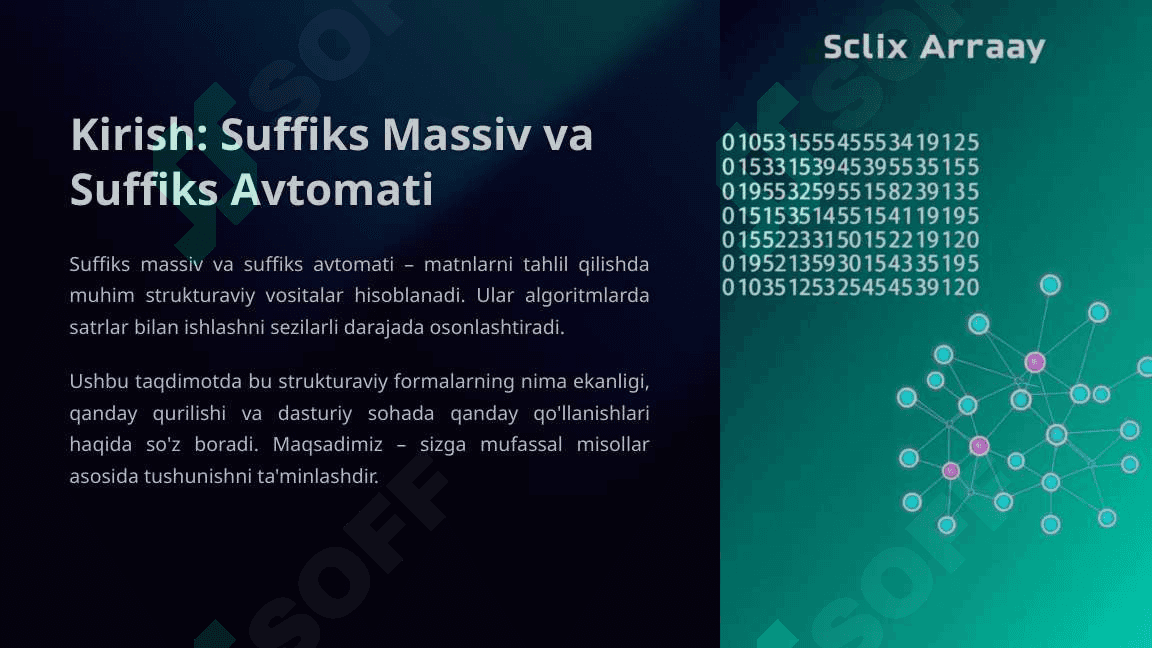 Kirish-Suffiks-Massiv-va-Suffiks-Avtomati qurish algoritmi 2