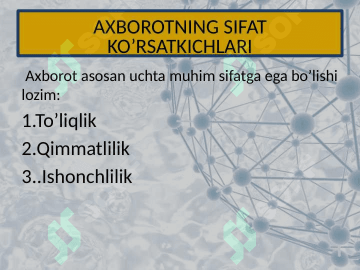 Taqdimot Axborot maydonida axloq va shaxs tushunchasi 7