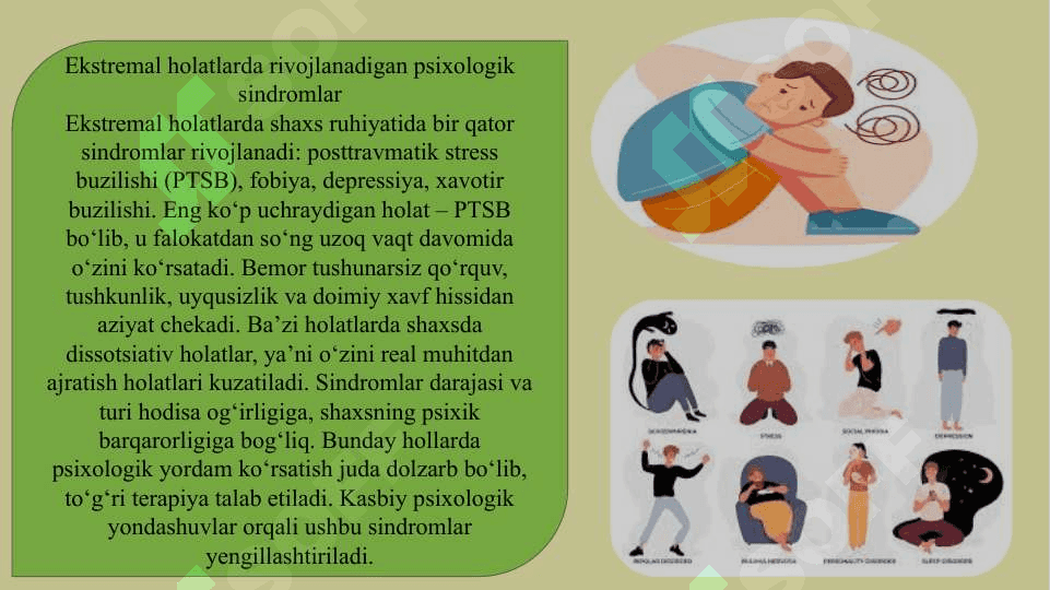 Ekstremal vaziyatlar psixologiyasida inqiroz 7