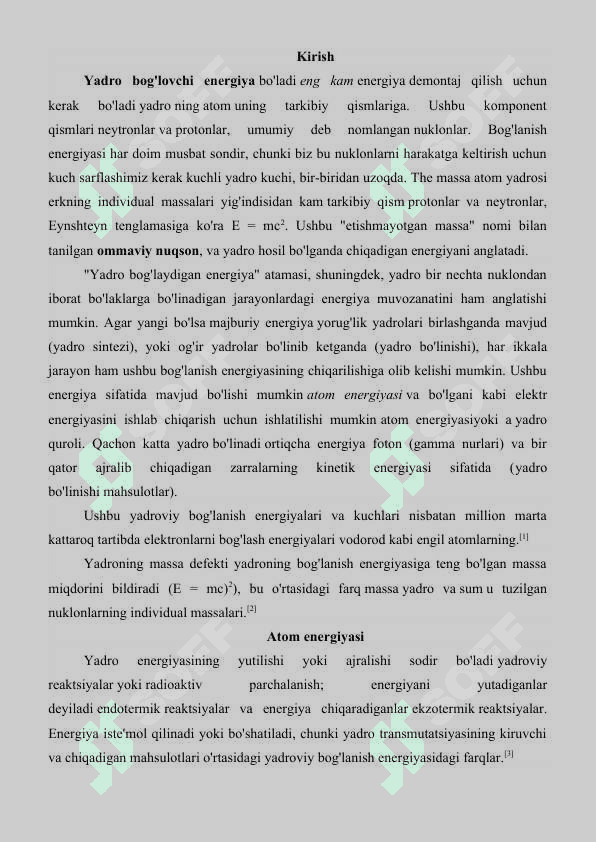Radio aktivlik a,b,g radioaktivlik qonuni. Atom yadrosining bog'lanish energiyasi 2