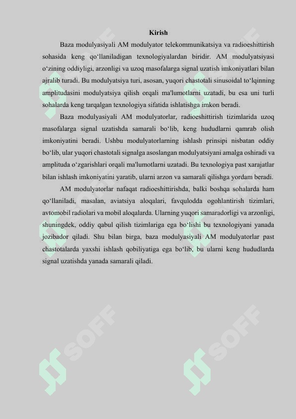 Baza modulyasiyali AM modulyator 2