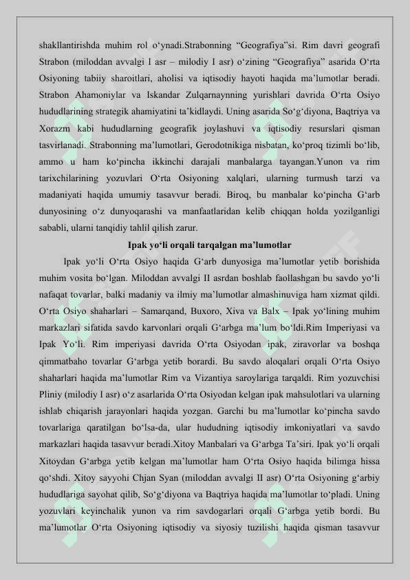 Xorij tarixshunosligida O‘rtа Оsiyo tаrixining o‘rganilishi 3
