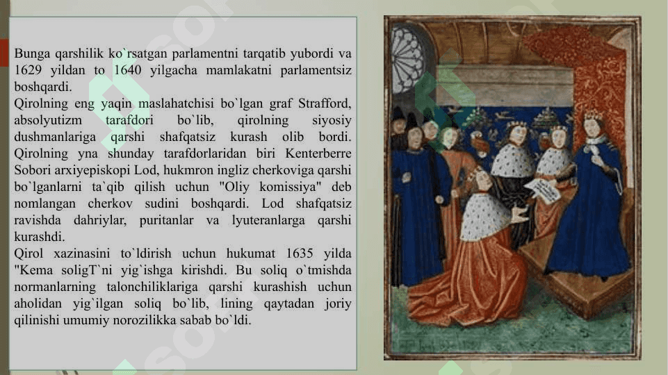 “XVI-XVII asrlarda Angliya” 3